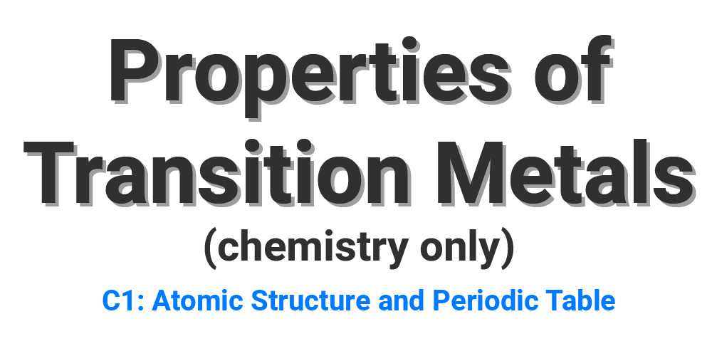 Transition Metals