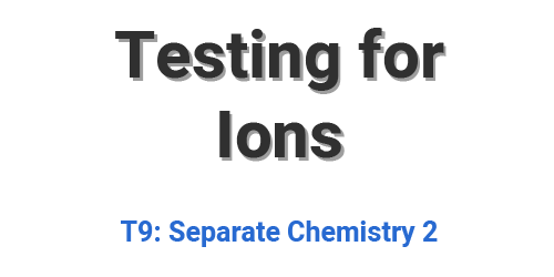 Testing for Ions